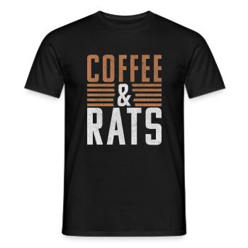 Rattenbesitzer Geschenk Ratten Liebhaber - Männer T-Shirt - Schwarz - Vorne - AI Model Male 178 light (178cm)