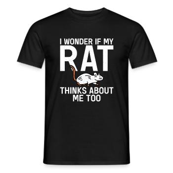 Rattenbesitzer Geschenk Ratten Liebhaber - Männer T-Shirt - Schwarz - Vorne - AI Model Male 178 light (178cm)