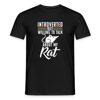 Rattenbesitzer Geschenk Ratten Liebhaber - Männer T-Shirt - Schwarz - Vorne - AI Model Male 178 light (178cm)
