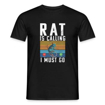 Rattenbesitzer Geschenk Ratten Liebhaber - Männer T-Shirt - Schwarz - Vorne - AI Model Male 178 light (178cm)