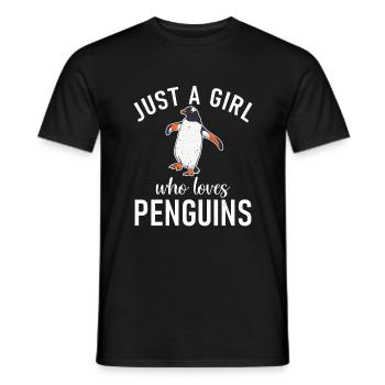 Pinguinliebhaber Pinguin Geschenke - Männer T-Shirt - Schwarz - Vorne - AI Model Male 178 light (178cm)