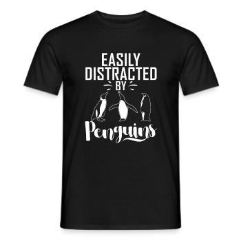 Penguin Lover Penguin Gifts - Men's T-Shirt - black - Front - AI Model Male 178 light (178cm)