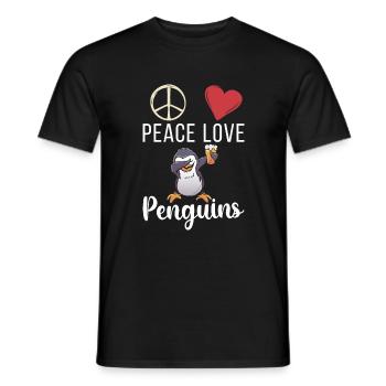 Penguin Lover Penguin Gifts - Men's T-Shirt - black - Front - AI Model Male 178 light (178cm)