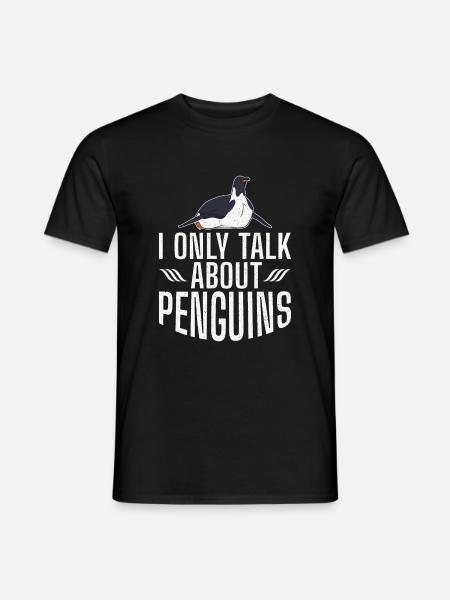 Pinguinliebhaber Pinguin Geschenke - Männer T-Shirt - Schwarz