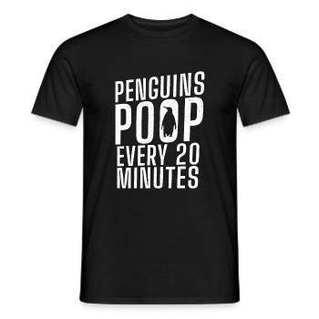 Pinguinliebhaber Pinguin Geschenke - Männer T-Shirt - Schwarz - Vorne - AI Model Male 178 light (178cm)
