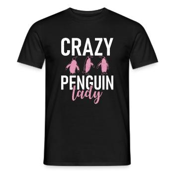 Penguin Lover Penguin Gifts - Men's T-Shirt - black - Front - AI Model Male 178 light (178cm)