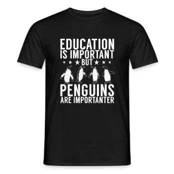 Penguin Lover Penguin Gifts - Men's T-Shirt - black - Front - AI Model Male 178 light (178cm)