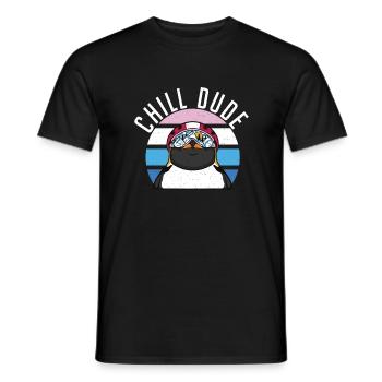 Penguin Lover Penguin Gifts - Men's T-Shirt - black - Front - AI Model Male 178 light (178cm)
