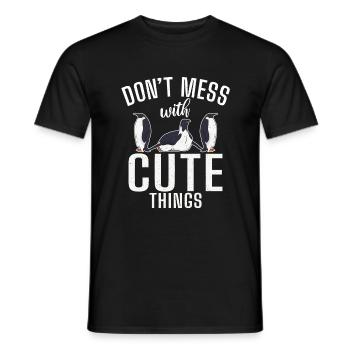 Pinguinliebhaber Pinguin Geschenke - Männer T-Shirt - Schwarz - Vorne - AI Model Male 178 light (178cm)