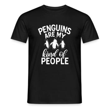 Penguin Lover Penguin Gifts - Men's T-Shirt - black - Front - AI Model Male 178 light (178cm)