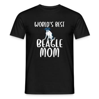 Beagle Geschenk Beagle Besitzer - Männer T-Shirt - Schwarz - Vorne - AI Model Male 178 light (178cm)