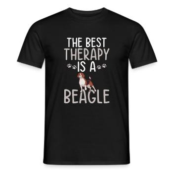 Beagle Geschenk Beagle Besitzer - Männer T-Shirt - Schwarz - Vorne - AI Model Male 178 light (178cm)