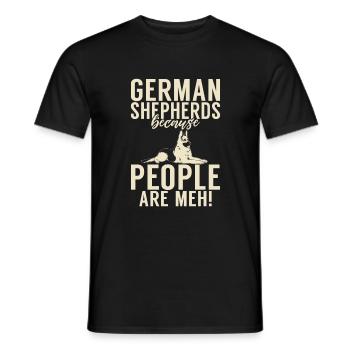 Cadeaux de berger allemand - T-shirt homme - noir - Devant - AI Model Male 178 light (178cm)
