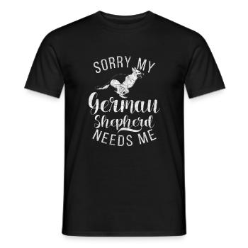 Deutscher Schäferhund Geschenke - Männer T-Shirt - Schwarz - Vorne - AI Model Male 178 light (178cm)