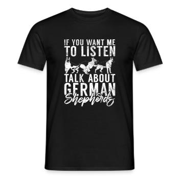 Cadeaux de berger allemand - T-shirt homme - noir - Devant - AI Model Male 178 light (178cm)
