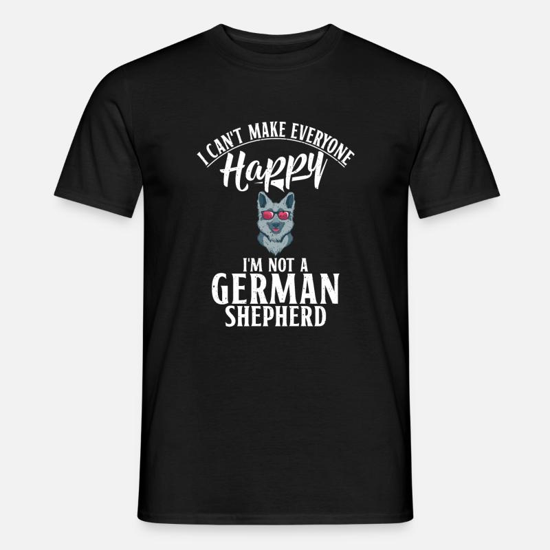 Deutscher Schäferhund Geschenke - Männer T-Shirt - Schwarz