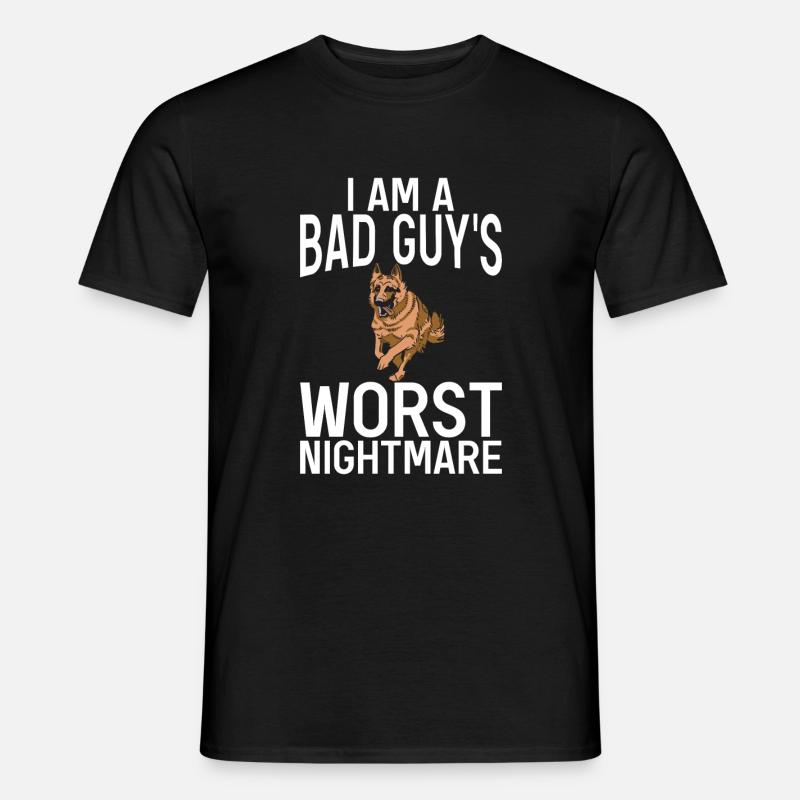Deutscher Schäferhund Geschenke - Männer T-Shirt - Schwarz