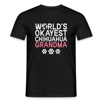 Chihuahua Geschenke Chihuahua Besitzer - Männer T-Shirt - Schwarz - Vorne - AI Model Male 178 light (178cm)