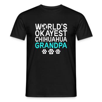 Chihuahua Cadeaux Chihuahua Propriétaire - T-shirt homme - noir - Devant - AI Model Male 178 light (178cm)