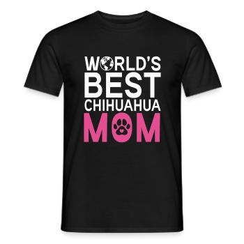 Chihuahua Geschenke Chihuahua Besitzer - Männer T-Shirt - Schwarz - Vorne - AI Model Male 178 light (178cm)