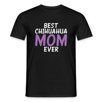 Chihuahua Cadeaux Chihuahua Propriétaire - T-shirt homme - noir - Devant - AI Model Male 178 light (178cm)