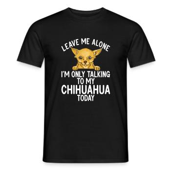 Chihuahua Geschenke Chihuahua Besitzer - Männer T-Shirt - Schwarz - Vorne - AI Model Male 178 light (178cm)