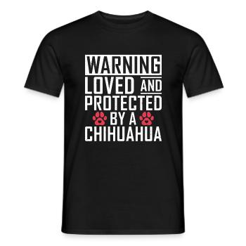 Chihuahua Cadeaux Chihuahua Propriétaire - T-shirt homme - noir - Devant - AI Model Male 178 light (178cm)