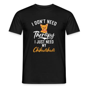 Chihuahua Cadeaux Chihuahua Propriétaire - T-shirt homme - noir - Devant - AI Model Male 178 light (178cm)