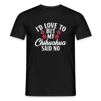 Chihuahua Cadeaux Chihuahua Propriétaire - T-shirt homme - noir - Devant - AI Model Male 178 light (178cm)