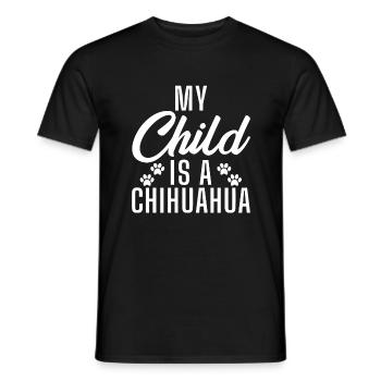 Chihuahua Geschenke Chihuahua Besitzer - Männer T-Shirt - Schwarz - Vorne - AI Model Male 178 light (178cm)
