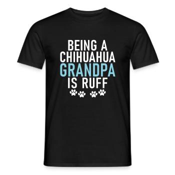 Chihuahua Geschenke Chihuahua Besitzer - Männer T-Shirt - Schwarz - Vorne - AI Model Male 178 light (178cm)