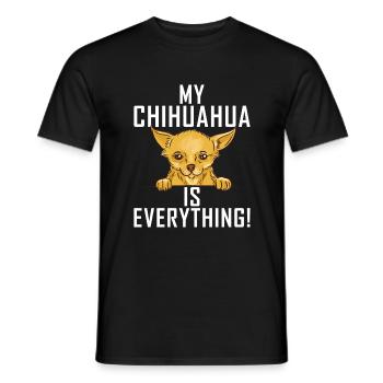 Chihuahua Geschenke Chihuahua Besitzer - Männer T-Shirt - Schwarz - Vorne - AI Model Male 178 light (178cm)