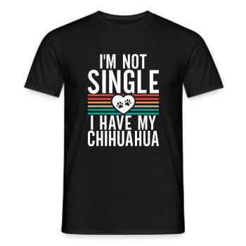 Chihuahua Cadeaux Chihuahua Propriétaire - T-shirt homme - noir - Devant - AI Model Male 178 light (178cm)