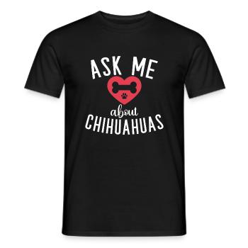 Chihuahua Cadeaux Chihuahua Propriétaire - T-shirt homme - noir - Devant - AI Model Male 178 light (178cm)