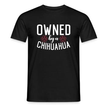 Chihuahua Geschenke Chihuahua Besitzer - Männer T-Shirt - Schwarz - Vorne - AI Model Male 178 light (178cm)