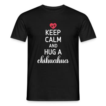 Chihuahua Cadeaux Chihuahua Propriétaire - T-shirt homme - noir - Devant - AI Model Male 178 light (178cm)