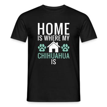 Chihuahua Cadeaux Chihuahua Propriétaire - T-shirt homme - noir - Devant - AI Model Male 178 light (178cm)