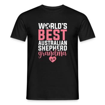 Cadeaux de berger australien - T-shirt homme - noir - Devant - AI Model Male 178 light (178cm)