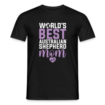Australian Shepherd Geschenke - Männer T-Shirt - Schwarz - Vorne - AI Model Male 178 light (178cm)