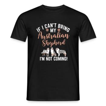 Australian Shepherd Gifts - Men's T-Shirt - black - Front - AI Model Male 178 light (178cm)