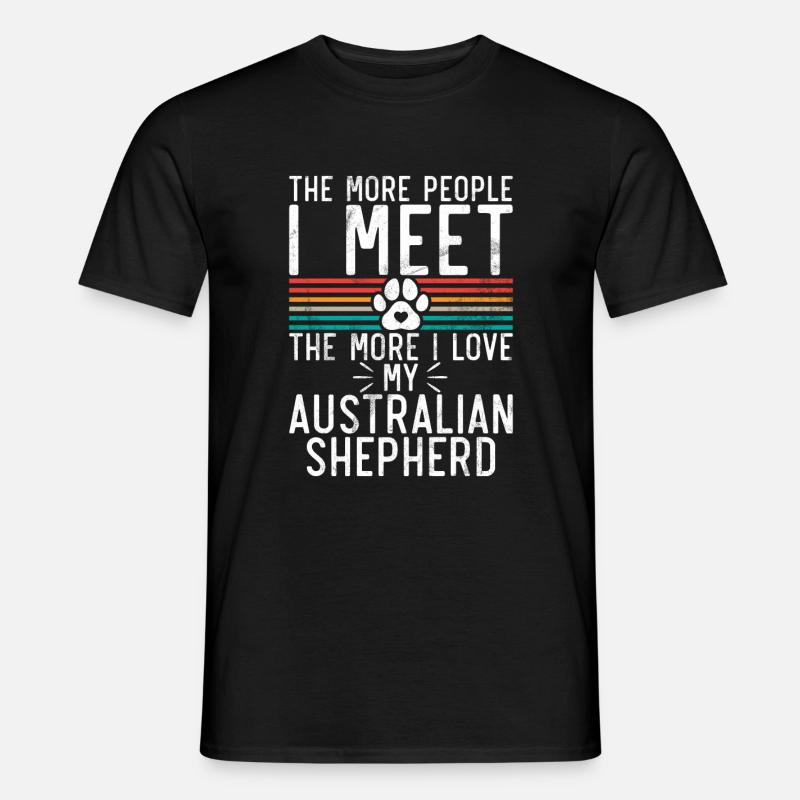 Australian Shepherd Geschenke - Männer T-Shirt - Schwarz