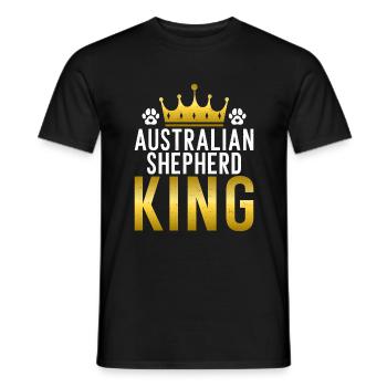 Australian Shepherd Geschenke - Männer T-Shirt - Schwarz - Vorne - AI Model Male 178 light (178cm)