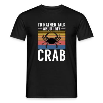 Krabbenliebhaber Geschenke - Männer T-Shirt - Schwarz - Vorne - AI Model Male 178 light (178cm)