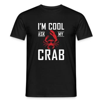Cadeaux pour les amateurs de crabe - T-shirt homme - noir - Devant - AI Model Male 178 light (178cm)
