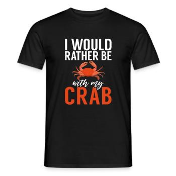 Cadeaux Crab Lover - T-shirt homme - noir - Devant - AI Model Male 178 light (178cm)