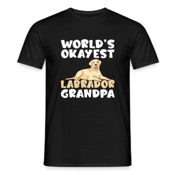Cadeaux amoureux du Labrador - T-shirt homme - noir - Devant - AI Model Male 178 light (178cm)