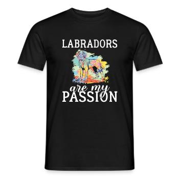 Cadeaux amoureux du Labrador - T-shirt homme - noir - Devant - AI Model Male 178 light (178cm)