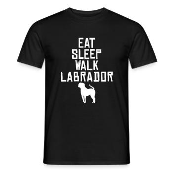 Cadeaux amoureux du Labrador - T-shirt homme - noir - Devant - AI Model Male 178 light (178cm)