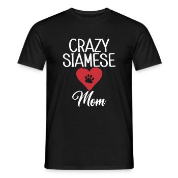 Cadeaux de chat siamois - T-shirt homme - noir - Devant - AI Model Male 178 light (178cm)