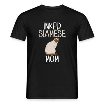 Cadeaux de chat siamois - T-shirt homme - noir - Devant - AI Model Male 178 light (178cm)